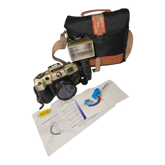 🔥  Nikai Big Royal View f/4.5 50mm 35mm Film Camera W/ Telescopic Flash & Bag🔥 - Picture 2 of 12